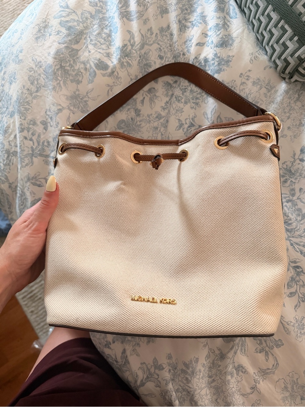 Michael Kors Canvas Bucket Bag